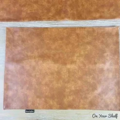 Mats Leatherette Brown set of 6