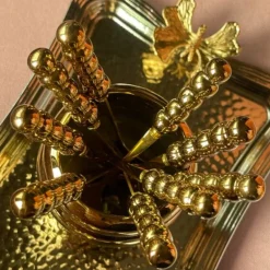 Metallic Teaspoons & Forks Gold (set of 13)