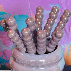 Metallic Teaspoons & Forks Pink (set of 13)