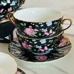 Midnight Bloom Soup Set (23 Piece)