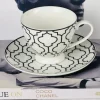 Midnight Mosaic (set of six cups and saucers)