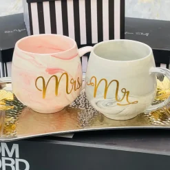 Mr and Mrs Marble Grey and Pink II