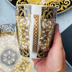 Mugs Black & Gold Royal Set of Six