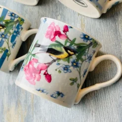 Mugs Blue Bird Oriental Garden (set of four)