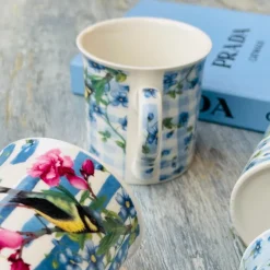 Mugs Blue Bird Oriental Garden (set of four)