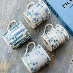 Mugs Blue Bird Oriental Garden (set of four)