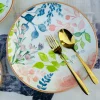 Pastel Bloom Harmony Dinnerware Set (24 Piece Plate Set)