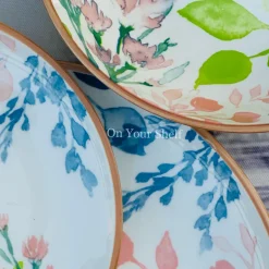 Pastel Bloom Harmony Dinnerware Set (24 Piece Plate Set)