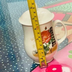 Peaches Red Rose With A Lid (single mug)