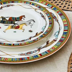 Persian Horses Plate Set (18 Piece Plate Set)
