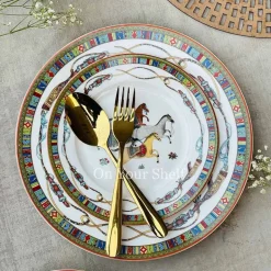 Persian Horses Plate Set (18 Piece Plate Set)