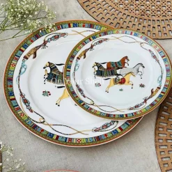 Persian Horses Plate Set (18 Piece Plate Set)
