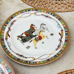 Persian Horses Plate Set (18 Piece Plate Set)