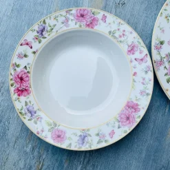 24 Piece Plate Set Floral Gardens