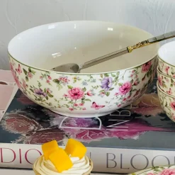 18 Piece Plate Set Floral Gardens