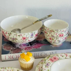 18 Piece Plate Set Floral Gardens