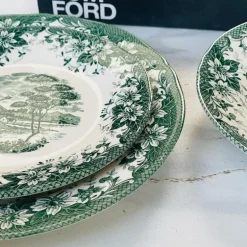 18 Piece Plate Set Windmill Green