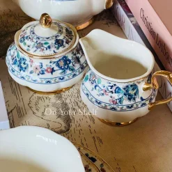 24 Piece Tea Set - Secret Garden Evergreen