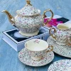 24 Piece Tea Set Cream Floral Cluster