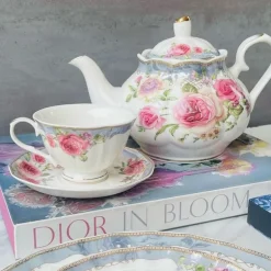 24 Piece Tea Set English Roses