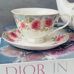24 Piece Tea Set English Roses
