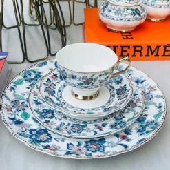 24 Piece Tea Set Secret Garden Evergreen II