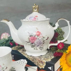24 Piece Tea Set Summer Butterfly Floral