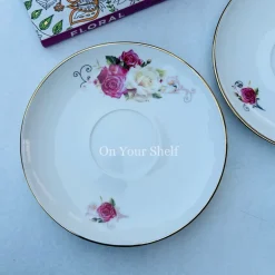 Pink & White Rose Soup Set (20 Piece Soup Set)