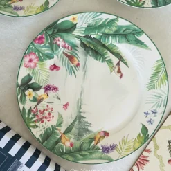 Rainforest Reverie Plate Set (18 Piece Plate Set)