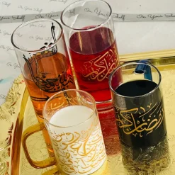 Ramazan Kareem Glass Mugs (Single Of Six)