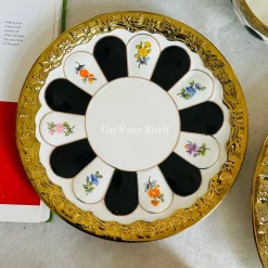 Regal Bloom Dinnerware Set (24 Piece Plate Set)