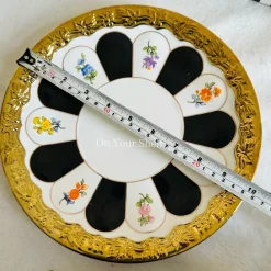 Regal Bloom Dinnerware Set (24 Piece Plate Set)