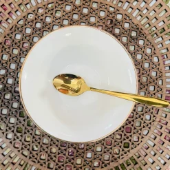 Regal Essence: White and Gold Classic Collection - Dessert Bowl (single piece)