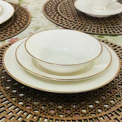 Regal Essence: White and Gold Classic Collection - Dessert Bowl (single piece)