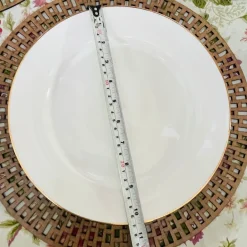 Regal Essence: White and Gold Classic Collection - Dinner Plate (single piece)