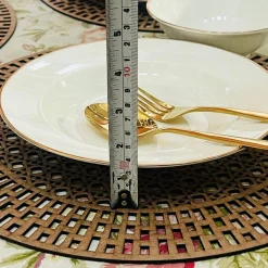 Regal Essence: White and Gold Classic Collection - Deep Plate (single piece)