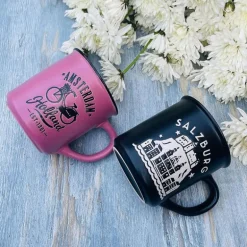 Retro Camp Mug Amsterdam Pink