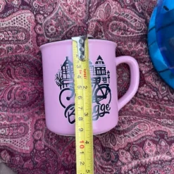 Retro Camp Mug “Brugge” In Pink (single piece)