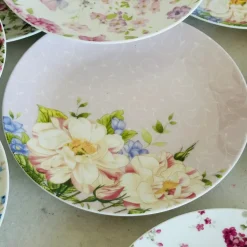 Rosette Garden (Set Of 8 Quarter Plates)
