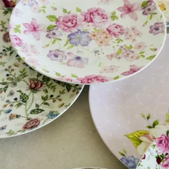 Rosette Garden (Set Of 8 Quarter Plates)