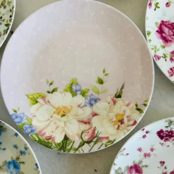 Rosette Garden (Set Of 8 Quarter Plates)
