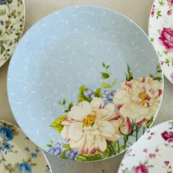 Rosette Garden (Set Of 8 Quarter Plates)