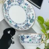 Secret Garden Green/Blue (set of six cups and saucers)