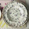 Secret Garden Spring Floral Gold Handle (75 piece dinner set for 8)