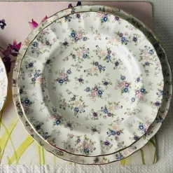 Secret Garden Spring Floral Gold Handle (75 piece dinner set)