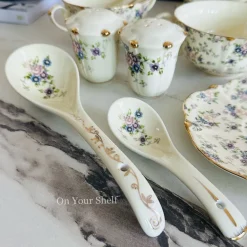 Secret Garden Spring Floral Soup Set Porcelain (23 piece)
