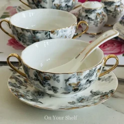 Secret Garden Winter Grey (23 Piece Soup Set)