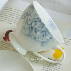 Serene Mist Tea Cups (Set Of Six Teacups & Saucers)