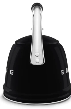SMEG Black Whistling Kettle