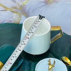 Stag Mug w/Lid & Spoon Grey